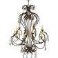 Meyda Lighting Josephine 48" 10-Light Pompeii Gold Chandelier With Ivory Faux Candlelight