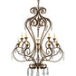 Meyda Lighting Josephine 49" 10-Light Spanish Gold Chandelier With Amber Faux Candlelight
