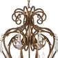 Meyda Lighting Josephine 49" 10-Light Spanish Gold Chandelier With Amber Faux Candlelight