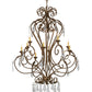 Meyda Lighting Josephine 49" 10-Light Spanish Gold Chandelier With Amber Faux Candlelight