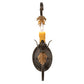 Meyda Lighting Josephine 5" Gilded Tobacco & Gold Wall Sconce With Amber Faux Candlelight