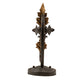 Meyda Lighting Josephine 5" Gilded Tobacco & Gold Wall Sconce With Amber Faux Candlelight
