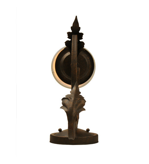 Meyda Lighting Josephine 5" Gilded Tobacco Wall Sconce With Beige Textrene Shade