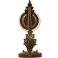 Meyda Lighting Josephine 5" Gilded Tobacco Wall Sconce With Cream Textrene Shade