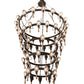 Meyda Lighting Juala Pin 65" 63-Light Copper Rust Chandelier