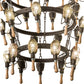 Meyda Lighting Juala Pin 65" 63-Light Copper Rust Chandelier