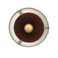 Meyda Lighting Julian 9" Red Rust Pendant Light With White Acrylic Shade