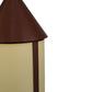 Meyda Lighting Julian 9" Rust Pendant Light With Beige Provistone Idalight Shade Glass