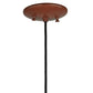 Meyda Lighting Julian 9" Rust Pendant Light With Beige Provistone Idalight Shade Glass