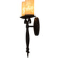 Meyda Lighting Juliana 10" 2-Light Chestnut Wall Sconce With Vellum Idalight Shade