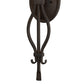 Meyda Lighting Juliana 10" 2-Light Chestnut Wall Sconce With Vellum Idalight Shade