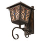 Meyda Lighting Julie 9" Gilded Tobacco Wall Sconce With Clear Seeded Shade Glass