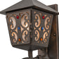 Meyda Lighting Julie 9" Gilded Tobacco Wall Sconce With Clear Seeded Shade Glass