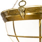 Meyda Lighting Kahe 72" 18-Light Brass/Black Hills Gold Inverted Pendant Light With Statuario Idalight Shade