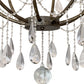 Meyda Lighting Kaitlynn 54" 12-Light 2-Tier Corinth Chandelier With White Faux Candlelight