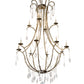 Meyda Lighting Kaitlynn 54" 12-Light 2-Tier Corinth Chandelier With White Faux Candlelight