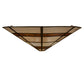 Meyda Lighting Kalahari 120" 30-Light Cafe Noir Pendant Light With Multi-Colored Shade Glass