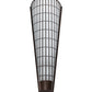 Meyda Lighting Kalahari 18" LED Cafe Noir Exterior Wall Sconce With Fleshtone Idalight Shade Glass