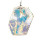 Meyda Lighting Kalos Eidos 36" 12-Light Nickel Cascading Pendant Light With Multi-Colored Iridescent Shade Glass