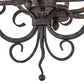 Meyda Lighting Kean 60" 20-Light Smoke Chandelier With White Faux Candlelight