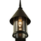 Meyda Lighting Keebler 9" Craftsman Brown Wall Sconce With Clear Seeded Shade Glass