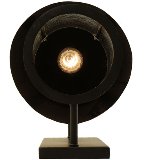 Meyda Lighting Keebler 9" Craftsman Brown Wall Sconce With Clear Seeded Shade Glass