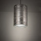 Meyda Lighting Keg 16" Raw Stainless Steel Pendant Light