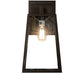 Meyda Lighting Kellie 10" Oil Rubbed Bronze Wall Sconce With Clear Shade Glass