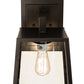 Meyda Lighting Kellie 10" Oil Rubbed Bronze Wall Sconce With Clear Shade Glass