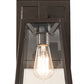 Meyda Lighting Kellie 7" Oil Rubbed Bronze Wall Sconce With Clear Float Shade Glass