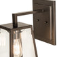 Meyda Lighting Kellie 7" Oil Rubbed Bronze Wall Sconce With Clear Float Shade Glass