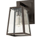 Meyda Lighting Kellie 7" Oil Rubbed Bronze Wall Sconce With Clear Float Shade Glass