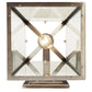 Meyda Lighting Kellie 9" Brushed Stainless Steel Wall Sconce With Clear Shade Glass