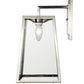 Meyda Lighting Kellie 9" Brushed Stainless Steel Wall Sconce With Clear Shade Glass
