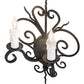 Meyda Lighting Kenneth 14" 2-Light Smoke Wall Sconce With White Faux Candlelight