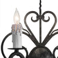 Meyda Lighting Kenneth 14" 2-Light Smoke Wall Sconce With White Faux Candlelight