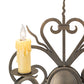 Meyda Lighting Kenneth 15" 2-Light Antique Brass Wall Sconce With Ivory Faux Candlelight