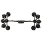 Meyda Lighting Kenneth 42" 10-Light Antique Iron Gate Island Chandelier With Ivory Faux Candlelight