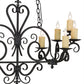 Meyda Lighting Kenneth 42" 10-Light Antique Iron Gate Island Chandelier With Ivory Faux Candlelight