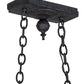 Meyda Lighting Kenneth 42" 10-Light Antique Iron Gate Island Chandelier With Ivory Faux Candlelight