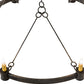 Meyda Lighting Kenosha 190565 36" 6-Light Antique Iron Gate Chandelier With Ivory Faux Candlelight