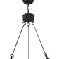 Meyda Lighting Kenosha 36" 6-Light Antique Iron Gate Chandelier With Ivory Faux Candlelight