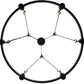 Meyda Lighting Kenosha 36" 6-Light Antique Iron Gate Chandelier With Ivory Faux Candlelight