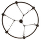Meyda Lighting Kenosha 36" 6-Light Oil Rubbed Bronze Chandelier With White Faux Candlelight
