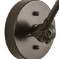 Meyda Lighting Kensington 12" Craftsman Brown Adjustable Wall Sconce With Clear Shade Glass