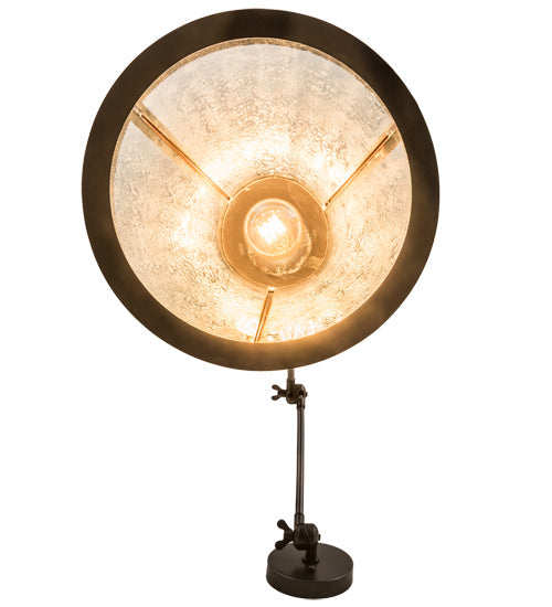 Meyda Lighting Kensington 12" Craftsman Brown Adjustable Wall Sconce With Clear Shade Glass