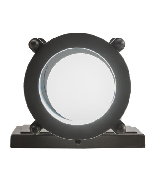 Meyda Lighting Kepler 5" Oil Rubbed Bronze Wall Sconce With Frosted Clear Shade Glass
