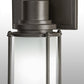 Meyda Lighting Kepler 5" Oil Rubbed Bronze Wall Sconce With Frosted Clear Shade Glass