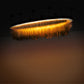 Meyda Lighting Kepley 168" LED Solar Black Chandelier With Amber Rainstone Idalight Shade