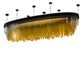Meyda Lighting Kepley 168" LED Solar Black Chandelier With Amber Rainstone Idalight Shade